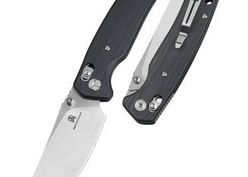 Nóż składany Bestechman Cicada's Wing Black G10, Satin 10Cr15MoV (BMK06K)
