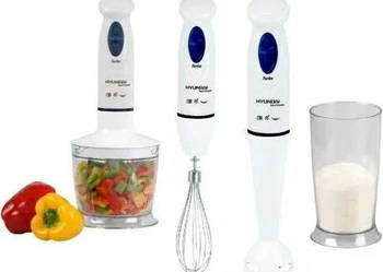 BLENDER RĘCZNY WIELOFUNKCYJNY MIKSER ROBOT HYUNDAI HB 962 BIAŁY.