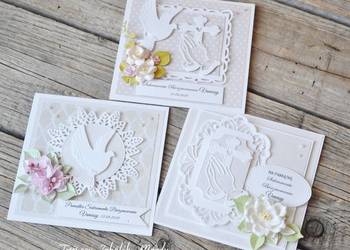 Kartki na Bierzmowanie ręcznie robione, różne wzory