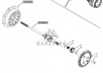 New Holland T6070 Przekładnia planetar 16/25t 5102132