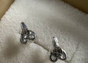 Kolczyki - srebrne z diamentem | nożyczki Kolczyki - srebrne z diamentem | nożyczki