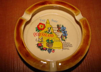 QUEENSLAND stara kolekcjonerska popielniczka
