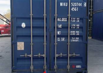 Kontener morski 40 HC / High Cube / 12 metrowy - Pewny Kontener.