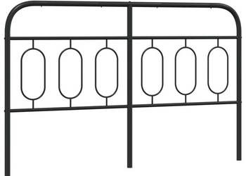 Metalowe wezgłowie czarne 140 cm WM-377150