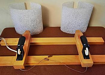 Kinkiet 2 x E 14 typ 12 Polam Piła z lat PRL