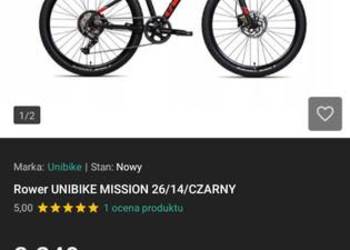 Sprzedam lub zamienię rower unibike rama 14 koła 26 cali