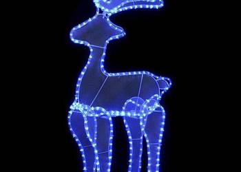 vidaXL Świąteczna dekoracja, renifer z siatki, 306 LED（SKU:329824）