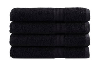 Ręczniki premium SOLUND 4 szt. czarne 80x200 cm 600 g/cm² WM-137435