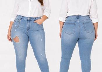 Jeans damski I8 DENIM rozm 40 pas 80-92 cekiny