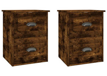 Wiszące szafki nocne 2 szt. przydymiony dąb 415x36x53 cm WM-816403