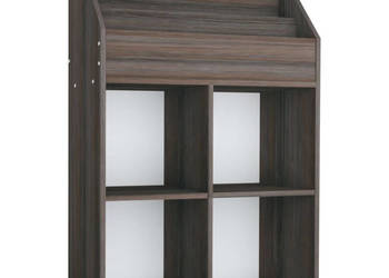 Regał na czasopisma dla dzieci szary/dąb sonoma 71x30x114 cm WM-339533