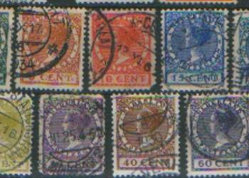 Zn. Holandia Mi 151, 2, 4, 6 - 9, 61, 3 kas 1924