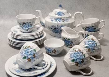 BRITISH ANCHOR Blue Cluster Serwis 6osobowy Staffordshire