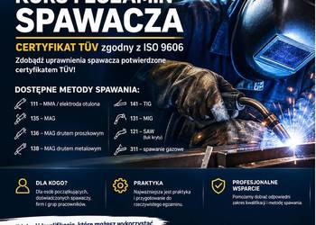 KURS SPAWACZA TÜV EN ISO 9606 – Szybkie Terminy!