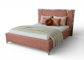 Łóżko różowe z pojemnikiem na pościel 160x200