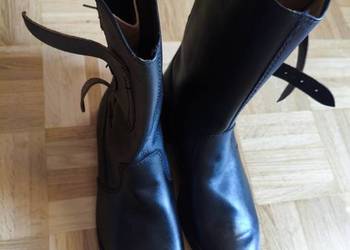 BUTY MILICYJNE „SKUTERY” ZOMO / MO / POLICJA PRL – ORYGINALNE, NOWE, SKÓRA