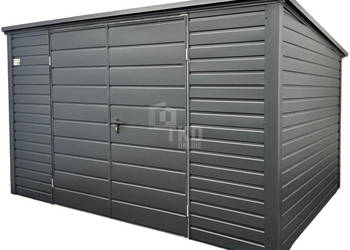 Schowek domek ogrodowy 4x2,5m Brama dwuskrzydłowa dach spad TKD320