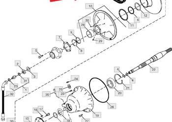 H208431 HXE63990 HXE147321 Pas wariatora John Deere STS i S