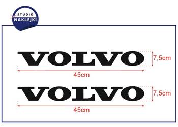 Naklejki Volvo 45x7,5cm 2 szt Nalepki Grafika Koparka Samochód