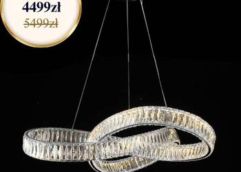 Żyrandol kryształowy nowoczesny srebrny glamour Żyrandol kryształowy nowoczesny srebrny glamour