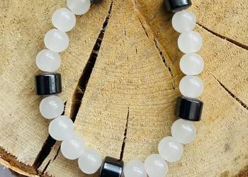 Bransoletka męska z kamieni naturalnych