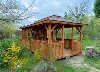 Altana 28 Ogrodowa 3x4,5m Stylizowana | Gont i Impregnacja od PRODUCENTA