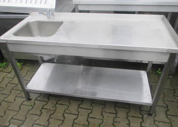 Zlew Gastronomiczny 1 komorowy z półką 150/60/85