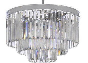 Hereford Chrome - żyrandol kryształowy 50cm