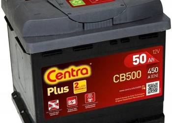 Akumulator Centra Plus 50Ah 450A CB500 P+