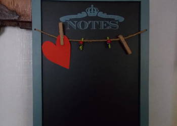 Stary Notes - Zawieszka - Notatnik na Ścianę-Płyta Tablicowa-Vintage