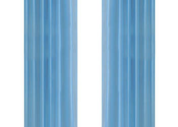 Zasłona na szelkach prześwitująca turkosowa 140 x 245 cm 2 sztuki WM-130208