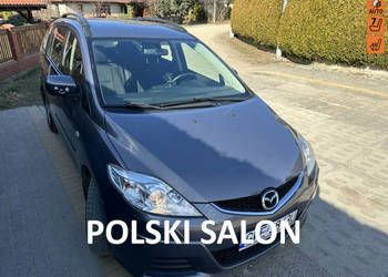 Mazda 5 1 rej 2009, 2 wł., 7 miejsc, polski salon, niski przebieg,hak,temp…