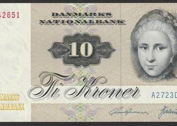 DANIA 10 KORON 1972 - STAN BANKOWY - UNC -