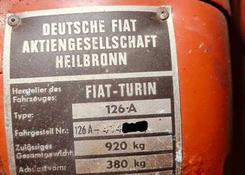 Fiat 126 Steinwinter 250 cm 1973 GOGO figo okazja dwusuw
