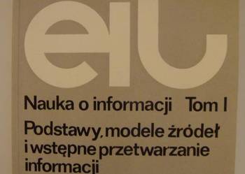 EIT - NAUKA O INFORMACJI TOM I - SEIDLER JERZY