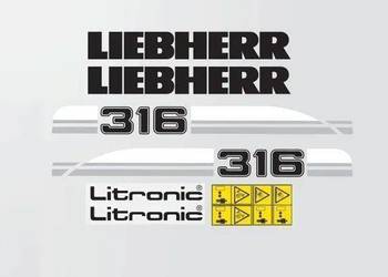 Naklejki oklejenie LIEBHERR 316 Zamiennik