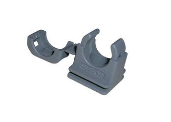 Obejma zacisk poliamid szary 12mm
