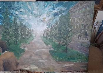 obraz stary impresjonizmu lub ekspresjonizmu, podpis Szymon Reputa.