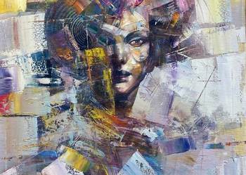 Pitsko Giennadij Czarująca dziewczyna 60x50 obraz olejny 2025 rok