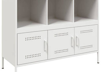Szafka biała 1005x39x79 cm stal WM-843095