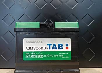788x645x112 Akumulator TAB AGM START&STOP 60Ah 680A Prawy +