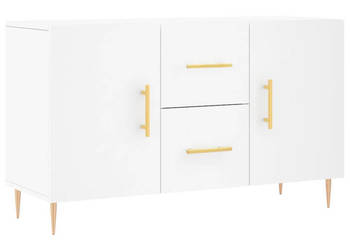 Komoda biała 100x36x60 cm materiał drewnopochodny WM-828156