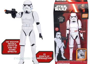 Duża Figurka Interaktywna Stormtrooper Gwiezdne Wojny 40 cm