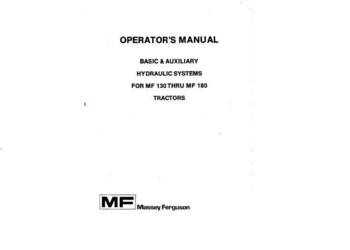 MF 165, 150 instrukcja napraw