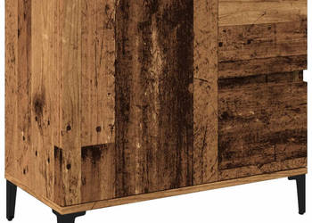 Szafka pod umywalkę stare drewno 65x33x60 cm WM-857123