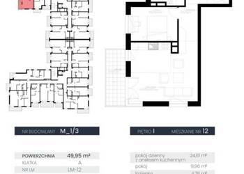 Mieszkanie 49.95m2 2-pok Lublin