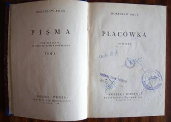 Bolesław Prus - Placówka - 1949