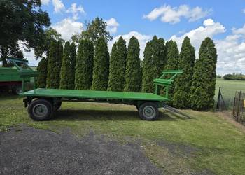 Przyczepa rolnicza platforma do skrzynio palet , beli , 63x230, po odnowie