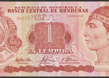 HONDURAS 1 LEMPIRA 2003 - STAN BANKOWY UNC