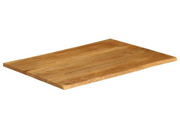 Blat stołu 90x80x38 cm naturalna krawędź lite drewno mango WM-370795